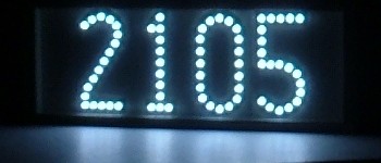 White LED lighted house numbers -- LEDress brand White LED lighted house numbers -- LEDress brand