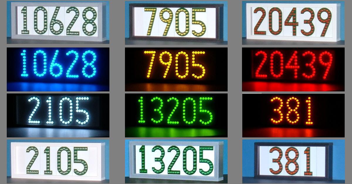 LEDress LED Lighted House Numbers for Your Street Address